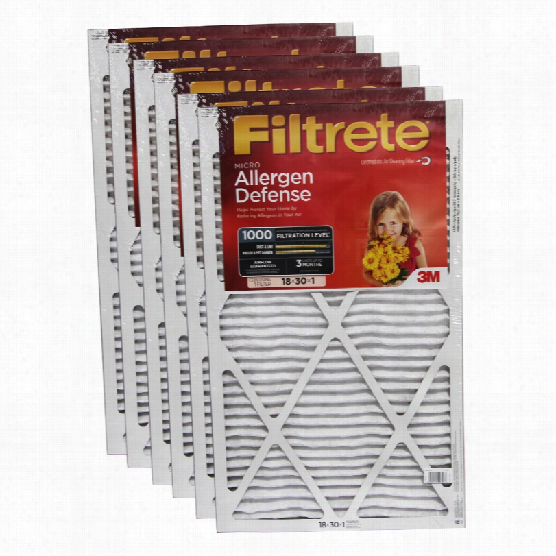 Filtrete 1000 Micro Allergen Defense Filter - 18x30x1 (6-pack)