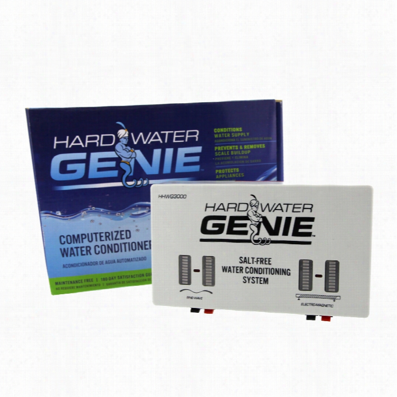 Hard Water Genie Salt-free Treatment Conditioner, Water Softener And Descaler System