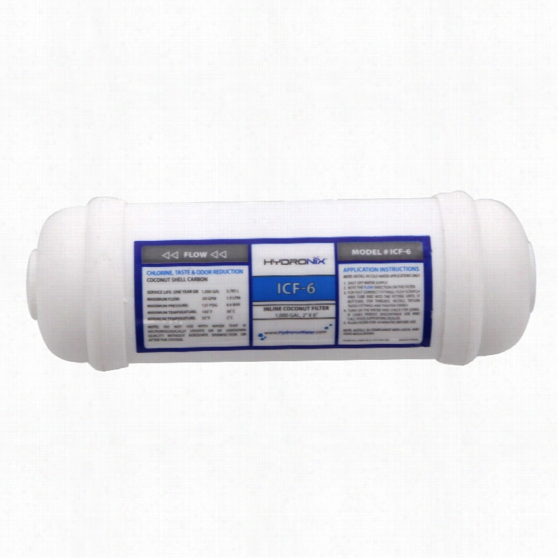 Icf-6 Hydronix Inline Coconut Carbon Filter
