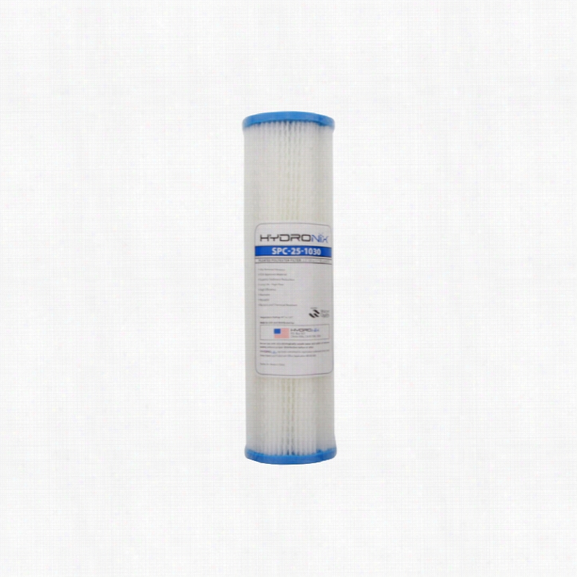 Spc-25-1030 Hydronix Pleated Sediment Water Filter