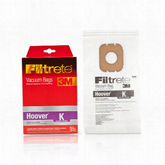 64707 3m Filtrete Hoover K Vacuum Bags (microallerggen, -3pack)