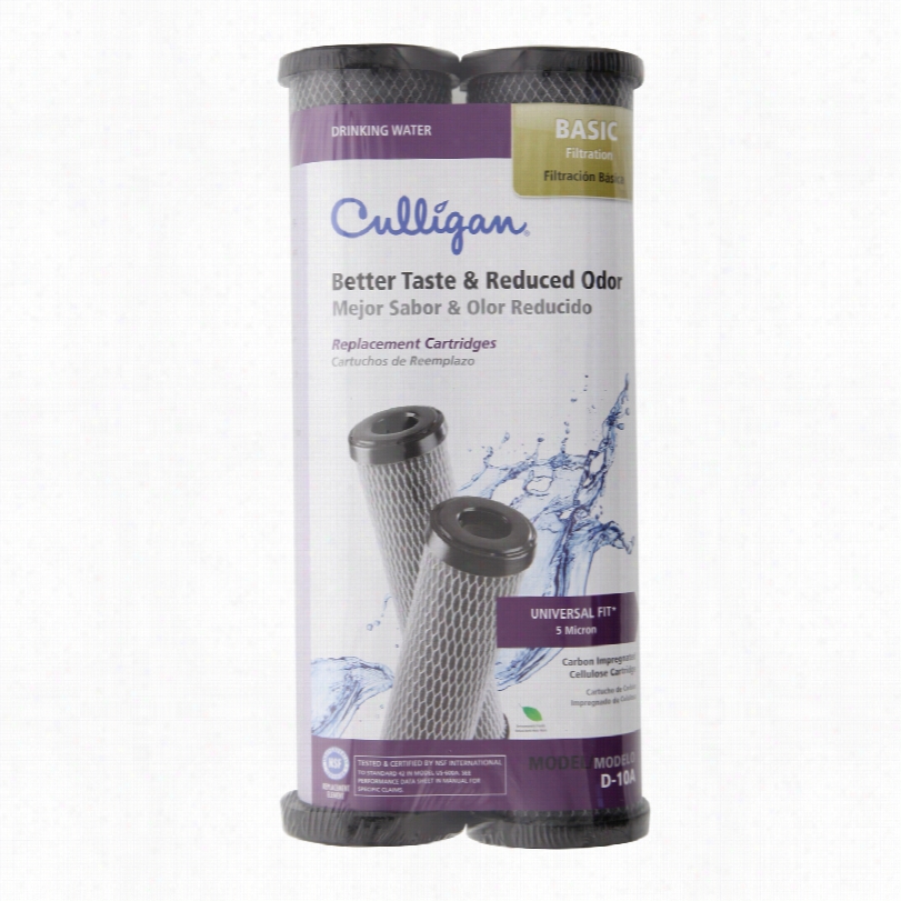 D-10a Culian Level 1 Undersink Filter Replacement Cartidge (2-pack)