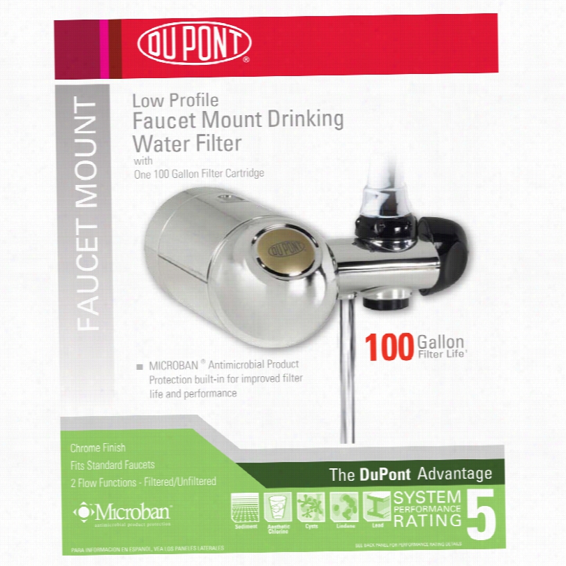 Dupont Wfm300xch Low Profile Faucet  Mount Drinking Water Flter System