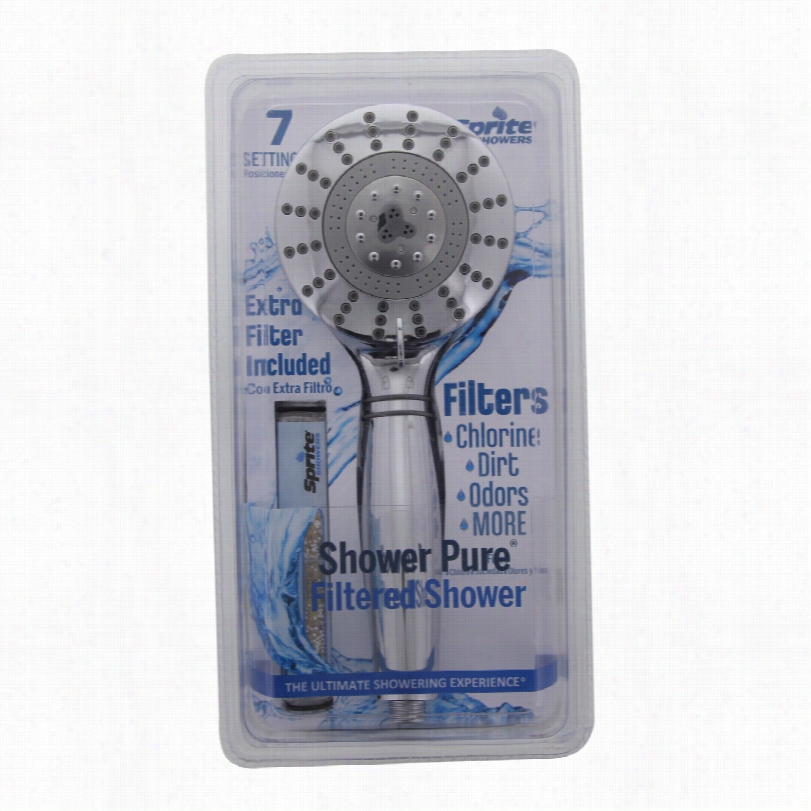 He7-cm Spirte Shower Genuine 7-setting Hand-held Shower Filter (chrome)