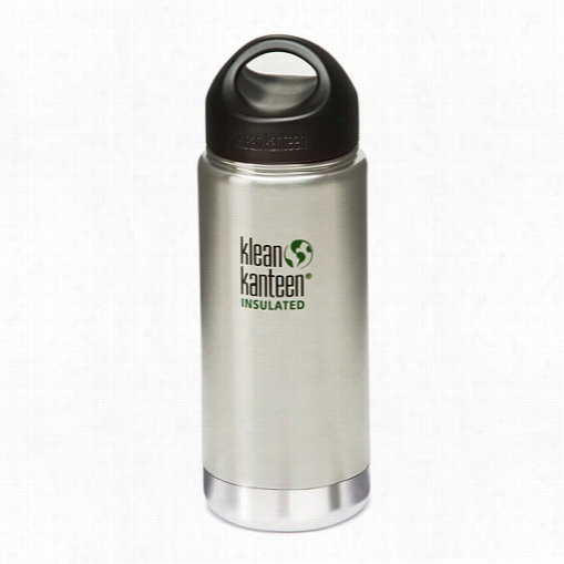 K16vwssl Klean Kanteen 16-ounce Stainless Steel Wide Insulated Bottle With Loop-cap