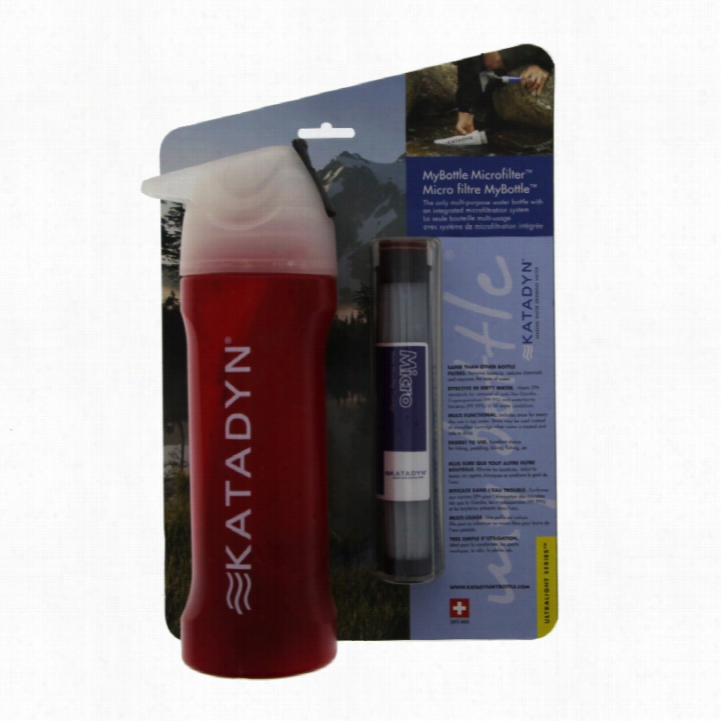 Katadyn 8018342 Mybottle Microfilter Red Splash