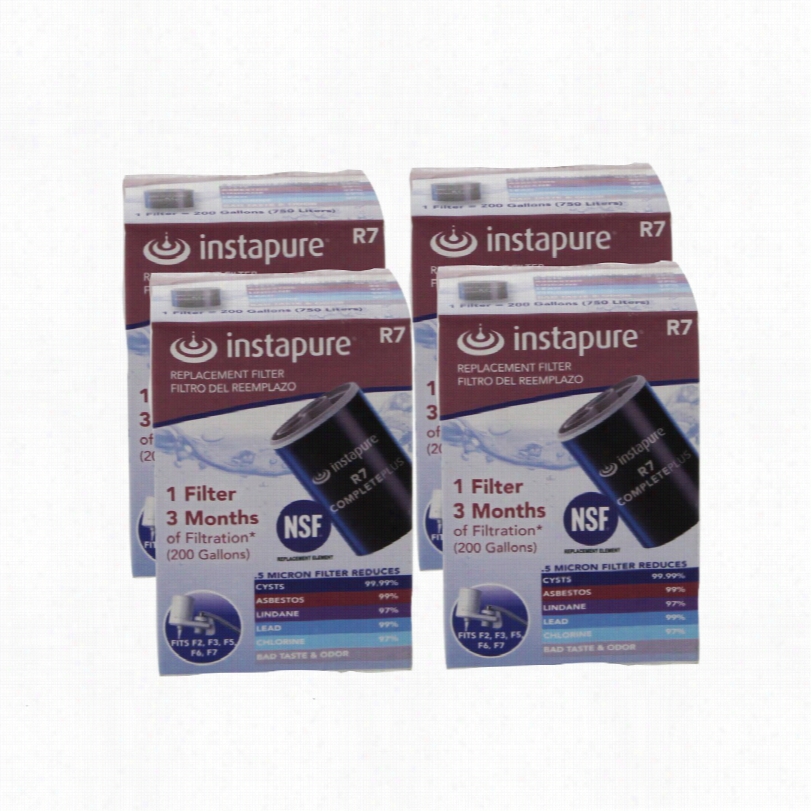 R7 Instapure Complet Eeplus Faucet Filtter Replacement Artridge (4-pack)