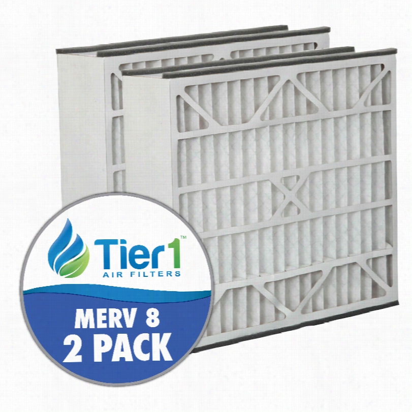 Tier1 Brand Replacement For Carrier  -20 X 25 X 5 -  Merv 8 (2-pack)