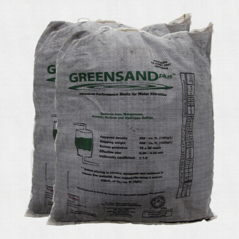 Tier1 Greensand Water Treatment Media For Iron, M Anganese, And Hyydrogen Sulfide (43 Lb Bag)