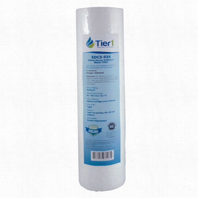 155014-43 Pentek Comparable Wwhole House Sediment Water Filter By Tier1