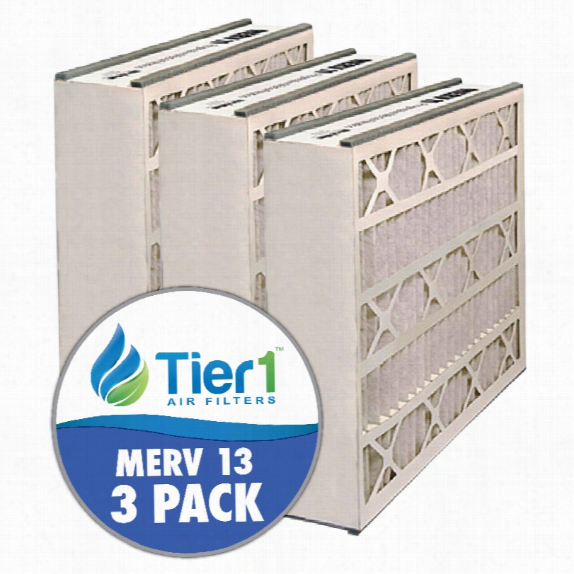 16x25x3 255649-110 & 259112-1-1 Trion/  Air Bear Merv 14 Comparable Air Filter By Tier1 (3-pack)