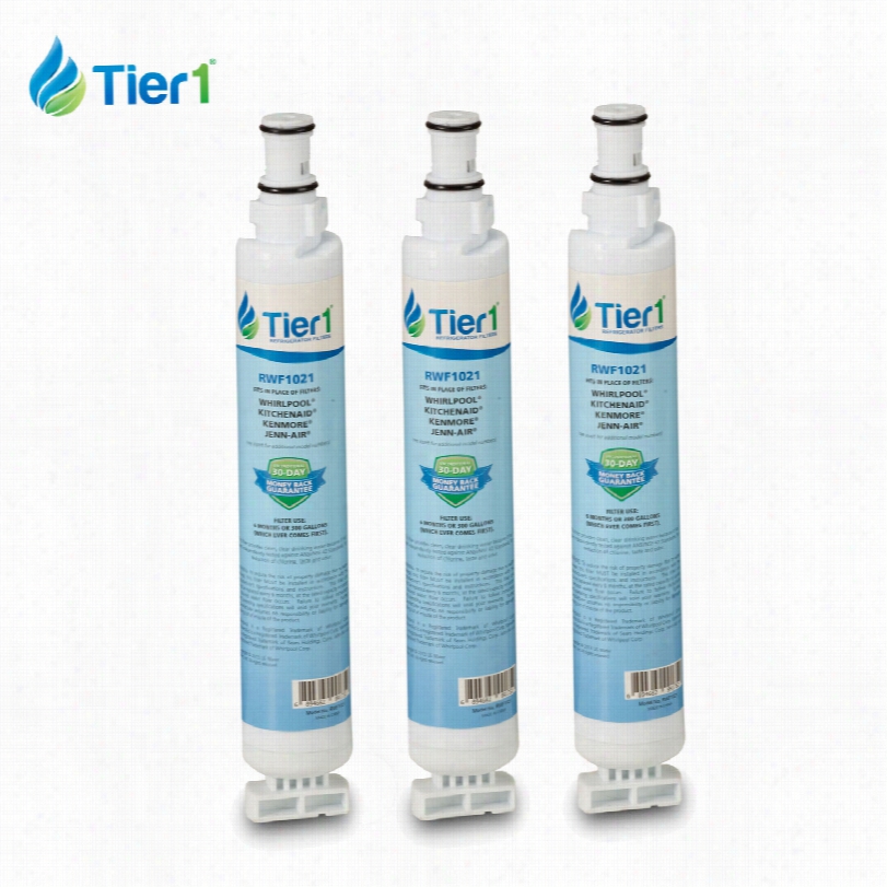 4396701 Whirlpool Comparable Refr Igerator Water Filter Replacement By Tier1 (3 Pack)