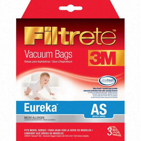 67727 3m Filtrete Eureka As Vacuum Bags (3-pa Ck)