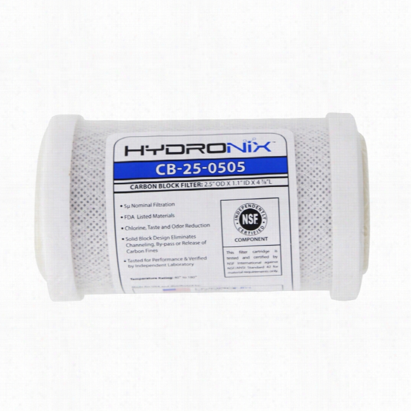 Cb-25-0505 Hydronix Replacement Carbon Water Filter