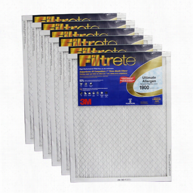 Filtrete 1900 Ultimate Allergen Healthy Living Strain - 24x3ox1 (6-pack)
