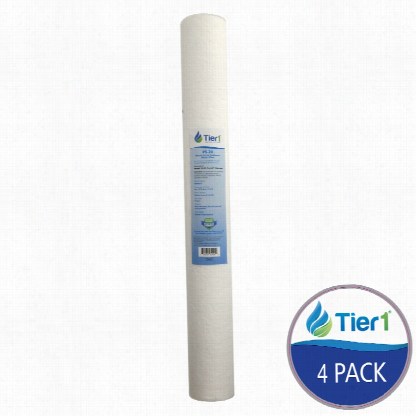 P5-20 Tier1 Whole House Sediment Water Filter (4-pack)