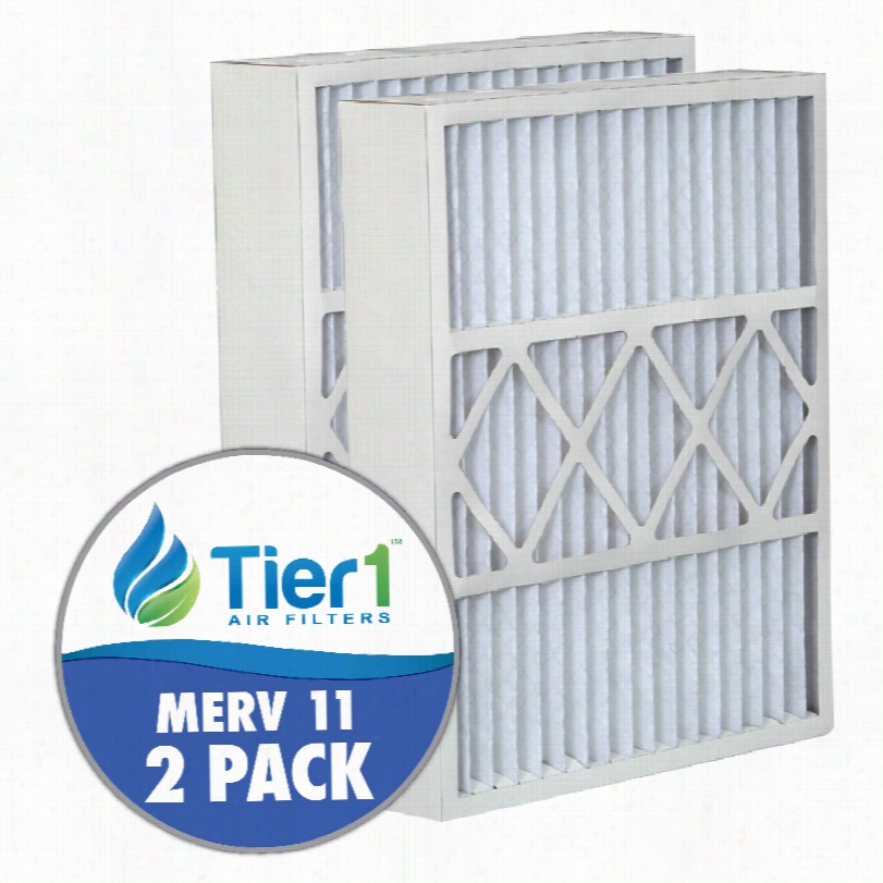 Tier1 Brand Replacement For Honeywell Fc100a1029, Fc100c1009 & Fc200e1029 - 16 X 25 X 5-  Merv 11 (2-pack)