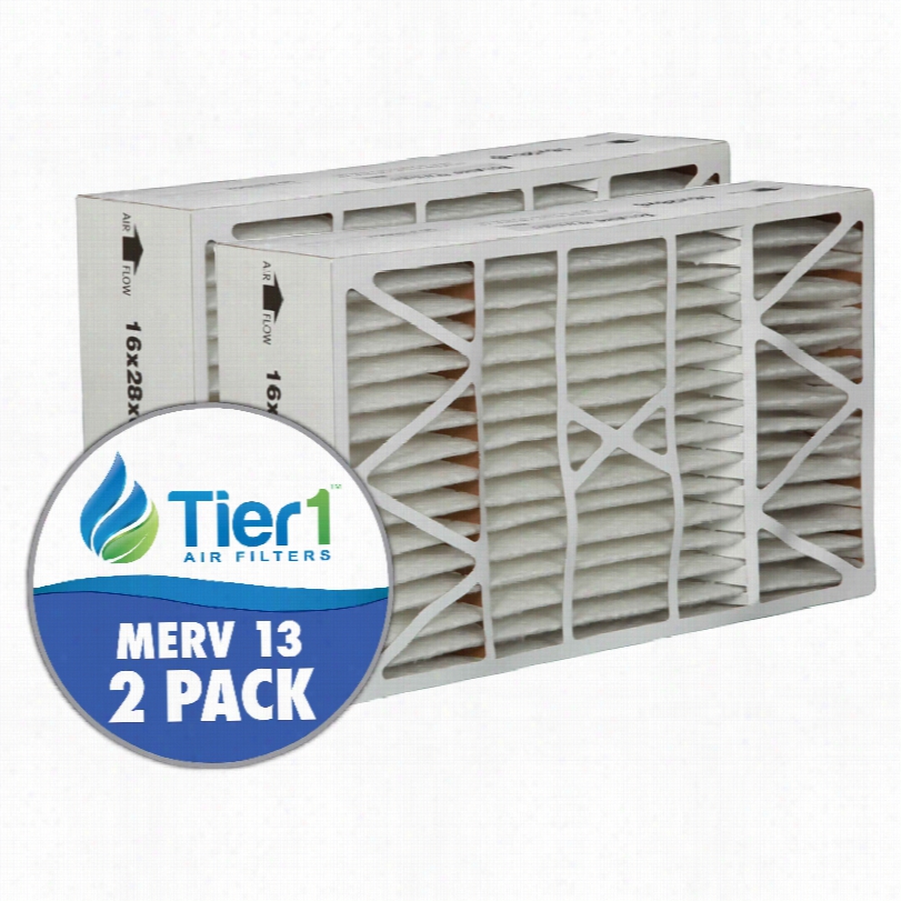 Tier1 Brand Replacement For Lennox X5425 - 16 X 28  X 6 - Merv 13 (2-pack)