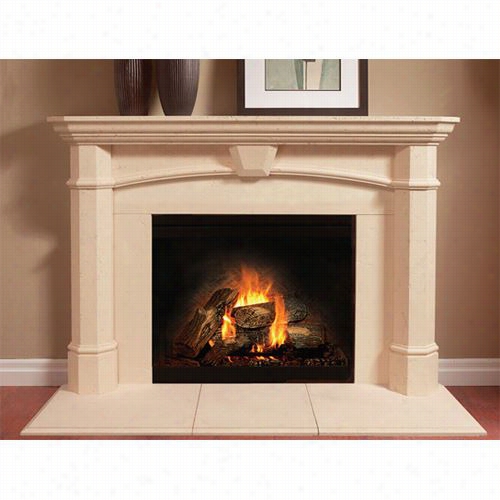 Balmer Mantels 4152-tck-12x68 Tahoe Thincast Stone Mantel With Surround And 12"" X 68"" Hewrth