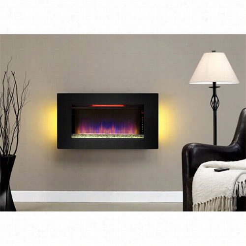 Classic Blaze 36ii100grg Elysium Wall Hangnig Fireplace In Black