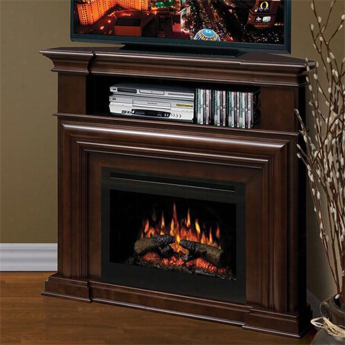 Dimplex Gds25-1057e Montgomery Media Console Electric Fireplace In Esprssso With Log Set