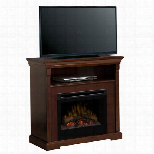 Dimpleex Gds25-1362e Thorton Media Console Electric Fireplace With Log Set In Espresso