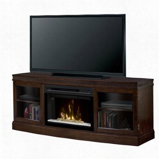 Dimplex Gds25hg-1021bw Wickford Electric Fireplace Mediac Onsole In Burnished Walntu With Acrylic Ice