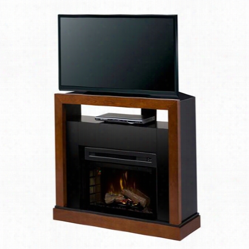 Dimplex Gds25hl-5309wn Tanner Electric Fireplace Corner Media Console In Walnut Wiith Realogs