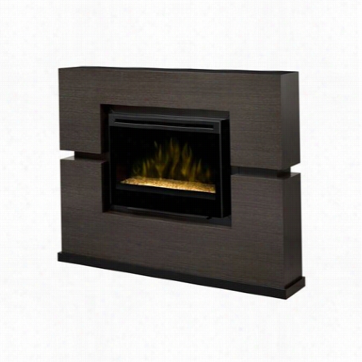 Dimplex Gds33g-310rg Linwood Electric Fireplace Ib Gray With Glass Ember Bed