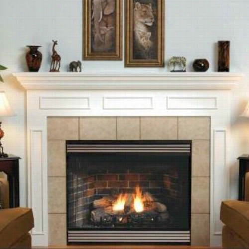 Empire Comfort Systems Bvd-34-fp50 Keystone 34"" Deluxe B Vent  Natural Gas Fireplace By The Side Of 120v Dirrect Igniton