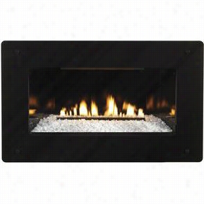 Empire Comfort Systems Df28gbl Decorative Tempered Gass Fireplace Front With Black Border