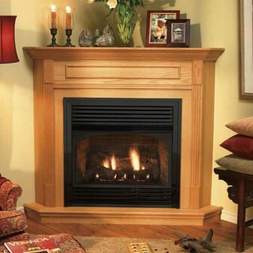 Epire Comfort  Systems Embc-11s Standard Corner Cabinet Mantle With Base For Vail 2 Series Only