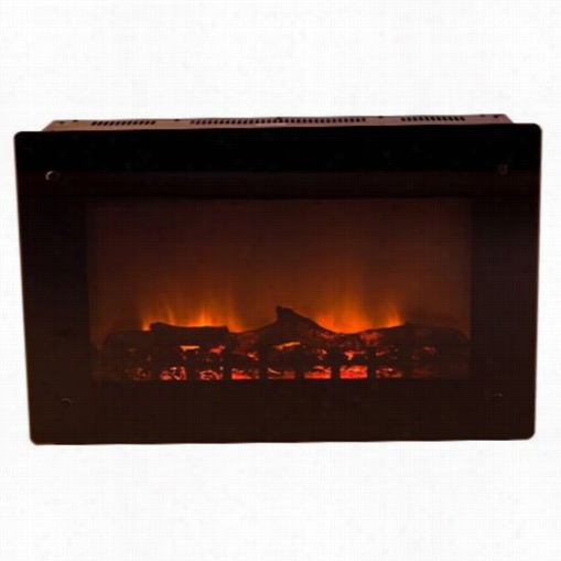 Fire Sennse 60757 Black Wall Mounted Electric Firep Lace