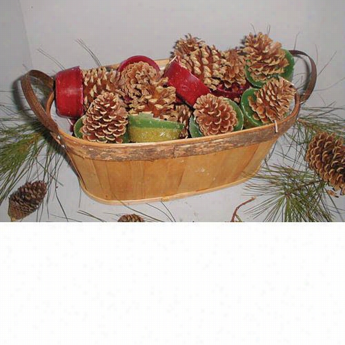 Goods Of The Woods 10264 Cone Starters In Oval Wood Basket