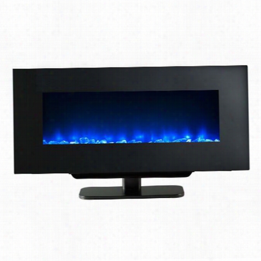 Majestic Sf-w58-bk 58"" Wall Mount Linearr Electric Fireplace With Clean, Flat Face And Fixed Glass