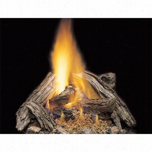 Majestic Vwf63-30sro-vwf30na 36"" Split River Oak 8 Pi Ece Stubborn Log Set With Burned Assemblly