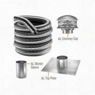 M&g Duravent 6df304-30k 6"" Durafle3x04 30 Kit In Stainless Steel