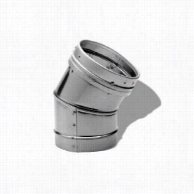 M&g Duravent 8dlr-e3-ss Duraliner 8"" Inside Distance Through The Centre  30 Degree Stainless Steel Elbow