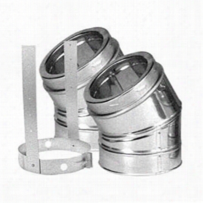 M&g Duravent 8dt-e30k 30 Degree Elbow Kit Galvanized (incl2  Elbows And 1 Elbow Sfrap)