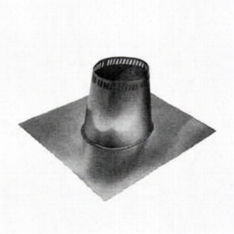 Metalbest 24s-tf Sure~temp 24"" Class A Chimney Pipe Low Roof Flashing For 0/12 To 2/12 Roof Pitch
