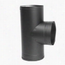 Metalbest 6dcc-t-bk Dcc 6"" Te With Tee Cap In Bblack