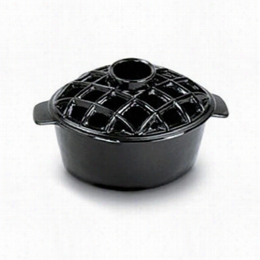 Minuteman T-50bk 2.2 Quaart Enamel Steamer Lattice Top In Black