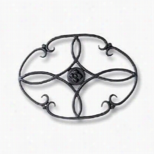 Minuteman Twi-01 Wrought Iron Trivet Clover In Black