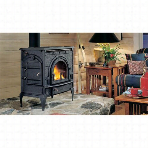 Monessen 0002461 Dutchwest Catalytic Stove In Classic Black Wwith Large Conevction