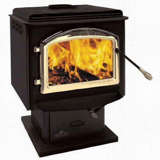 Napoleon 1900k-1 Huntsville Large Wood Stove Porcelain Enamel In Black