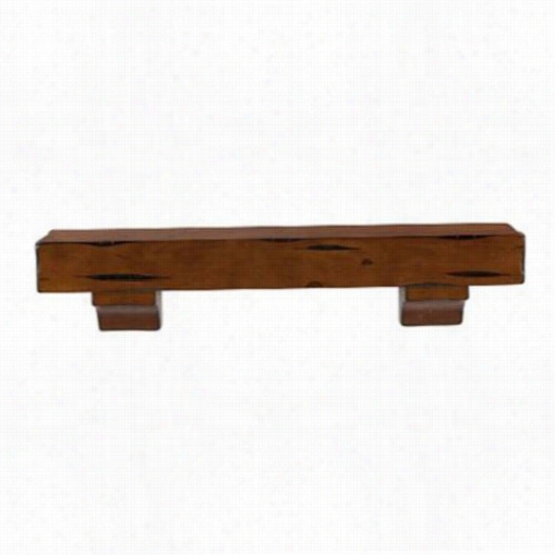 Pearl Mantels 412-48-50 Shenandoah 48"&uqot; Pine Wall Shelf In Medimu Oqk Distreseed