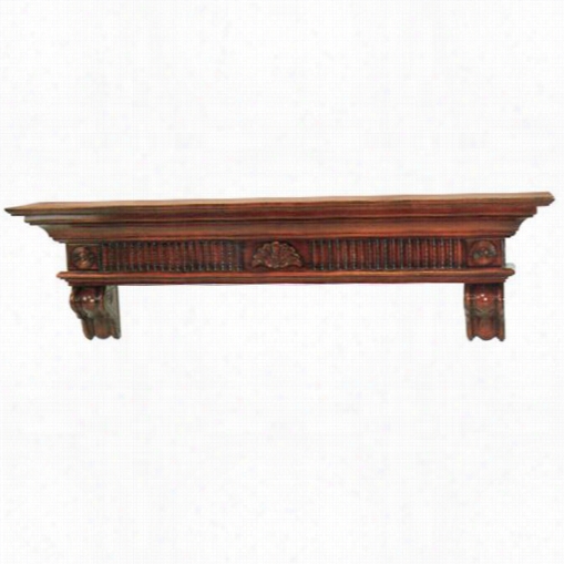 Pearll Mantels 416-72-70 Devonshre 72 Wood Fireplace Mantel/shelf In Cherry Disterssed