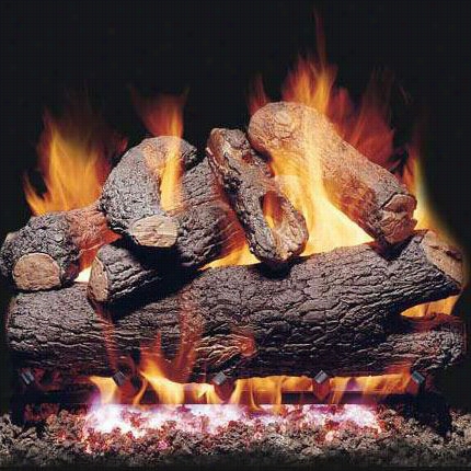 Petreson Real Fyre Bdggx45 Noble English Oak Designer Vented Log Set With G45 Entrails T Burner