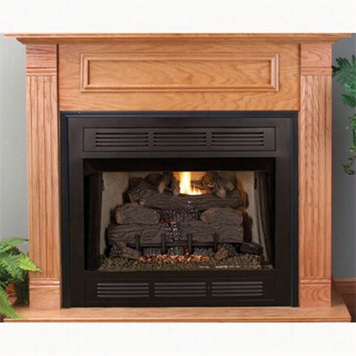Superior Fireplaces Vct3042b 42"" Firebox With Louver Face And Black Interior