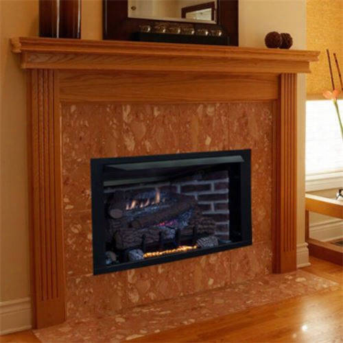 Superior Fireplaces Vct4036zm 36"" Radiatn Vnt-free Gas Fireplace Witth Millivolt, Log And T-stat B1ower